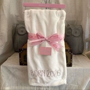 ⚡️Logan & Lilly "BORN 2026" Soft Plush Baby Blanket